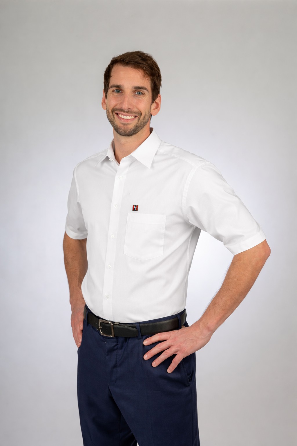 HOLZ-HER Kurzarm-Hemd OLYMP Luxor "Comfort Fit" 