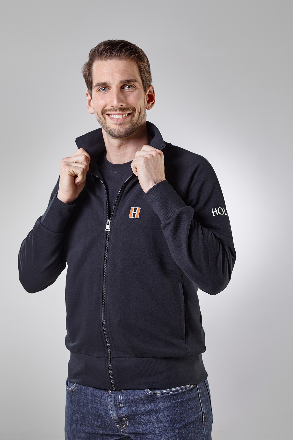 HOLZ-HER Herren-Sweatjacke 
