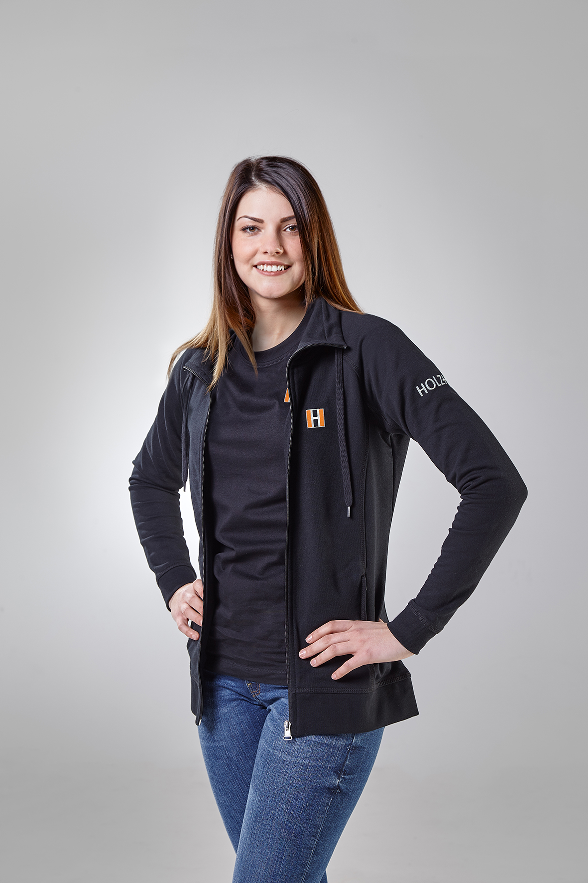 Holz-HER Damen-Sweatjacke 